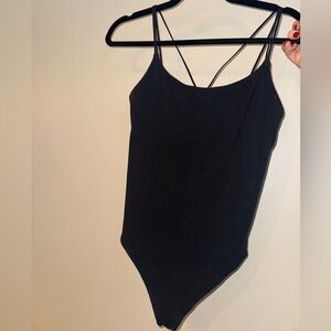 Abercrombie Black Strappy Bodysuit